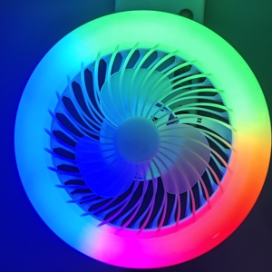Ventilador de techo ajustable multifuncional de simplicidad moderna para sala de estar con luz/ventilador de iluminación/bombilla de ventilador de Control remoto - Product Image 1