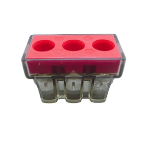 BELEKS 3 Port Transparent <strong>Terminal</strong> <strong>Block</strong>, 6mm&sup2; <strong>Push</strong>-in Connector, Quick Wiring for Building Cabling - Product Image 2