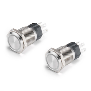 Interrupteur à bouton-poussoir de 16 mm pour tableau de bord de voiture, camion, bateau, marine, commande par bouton-poussoir - Product Image 2