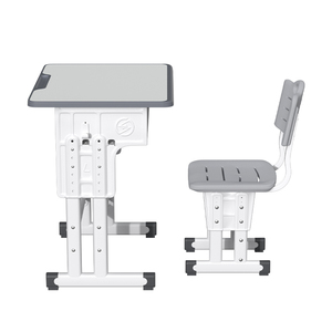 Çocuk çalışma masası ve sandalye seti ahşap okul mobilyaları için yüksekliği ayarlanabilir okul masaları öğrenci sırası ve sandalye seti - Product Image 4