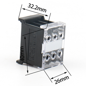 IN13BK端子台ブラック20A600VPC素材ワイヤコネクタ端子台 - Product Image 2