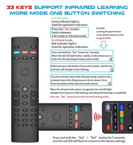 G40S 2.4G Voice Air Mouse mit Ziffern fernbedienung Unterstützung Motion Sensing Game IR-Lern funktion - Product Image 5