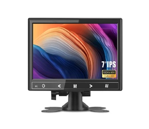 Monitor de 7 "HD y MI VGA, ENTRADA AV, IPS, resolución de 1024x600, pantalla táctil portátil, Control remoto, altavoz incorporado para videojuegos, videovigilancia, PC - Product Image 1
