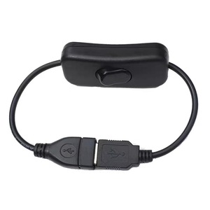 Cable de extensión USB macho a hembra con interruptor de encendido/apagado, Control de potencia para ventilador LED