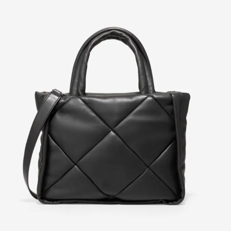 Black Elegant Shoulder Hand Bag Designer Ladies PU Leather Tote Bag New Arrived Female Quilting Handbags Purse 2023