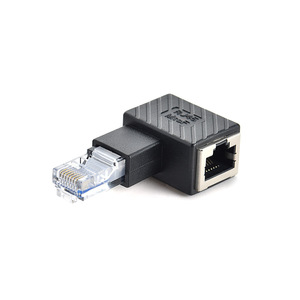 Rete gomito angolato a 90 gradi RJ45 8 p8c adattatore maschio-femmina convertitore di estensione Lan Ethernet Cat5 Cat6 per Router di Computer - Product Image 5