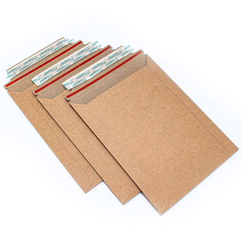 18x13 Expandable Branded DL Thin Product CD Sleeve Packaging Carton Corrugated Cardboard Mailer Envelope