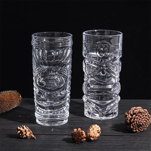 410ml hiện đại nhiệt đới Zombie rõ ràng phải đối mặt với Tiki Cocktail bia kính cốc cho bar nhà hàng bên quán rượu - Product Image 3