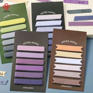 记事本笔记本彩色不干胶便笺，适用于儿童学校和办公室，纸质 - Product Image 5