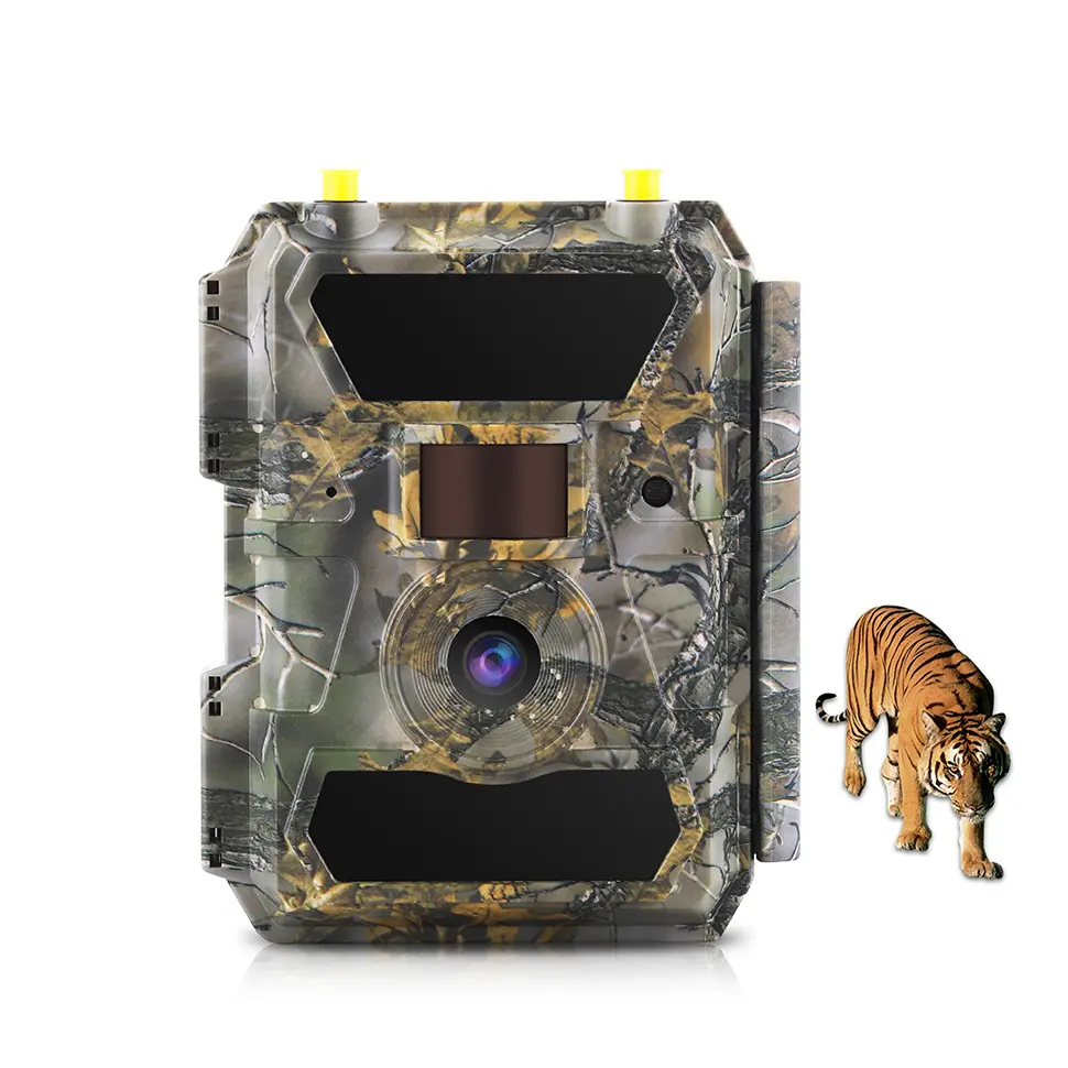 Câmera de jogo com visão noturna WILLFINE 4G LTE vida selvagem câmera de trilha de caça com disparo rápido de 0,4s