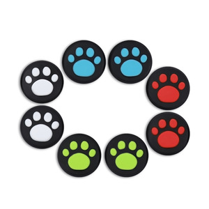 Başparmak sopa cilt denetleyicisi Gamepad kılıf 3D sevimli kedi Paw silikon için başparmak kavrama PS5 PS4 PS3 Xbox 360 bir denetleyici - Product Image 1