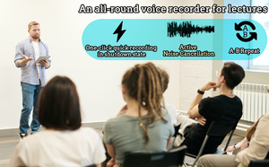 E36 Digital Voice Activated <strong>Recorder</strong> with 5520 Hours Audio Recording for Lectures Dictaphone Sound Capture - Product Image 6