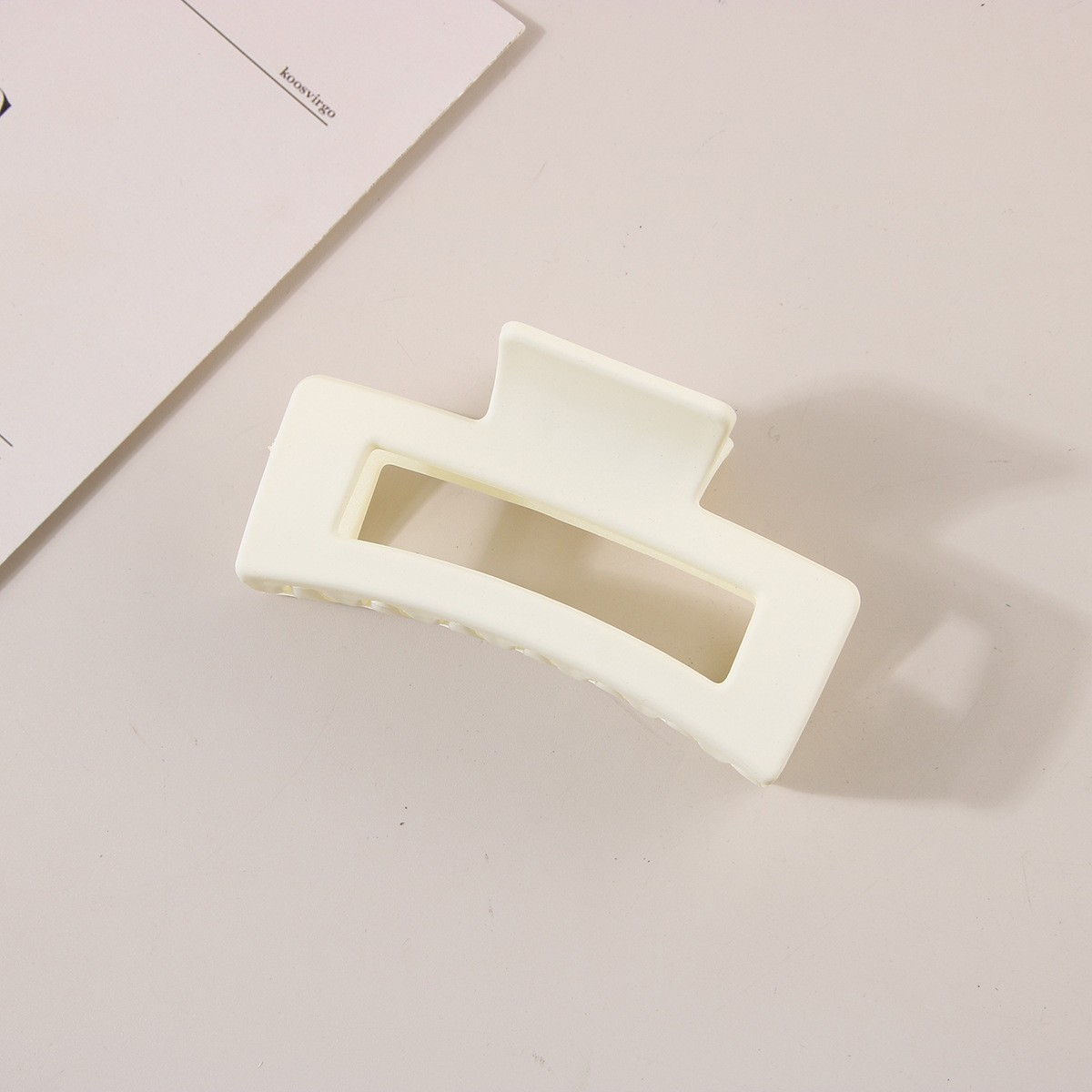 8,5 cm-Rectangle-Crème-Blanc