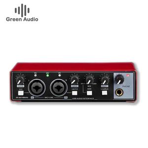 GAX-MD22 4出力USBオーディオサウンドカードインターフェースPodcast & Live Recordingオーディオミキサースタジオ & ライブストリーミング用 - Product Image 1