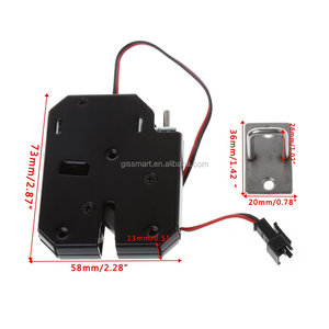 GIS akıllı manyetik Solenoid cıvata dolap kilidi 24v ekspres parsel teslim kutusu Dc 12v merkezi kontrol elektronik soyunma kilit - Product Image 2