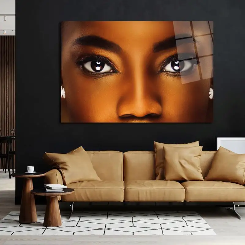 Black Woman Body With Red Cherry Acrylic Wall Art Poster Customized Picture Art Paintings And Wall Arts For Home Decor