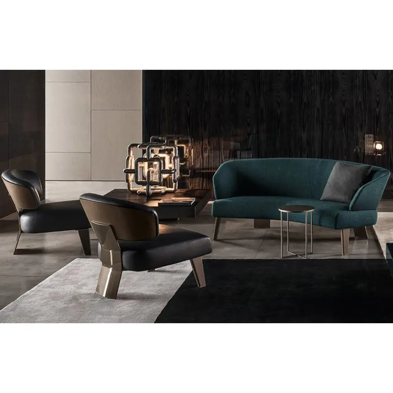 Proyecto personalizado construcción y bienes raíces de lujo muebles de Hotel vestíbulo sillas y un sofá