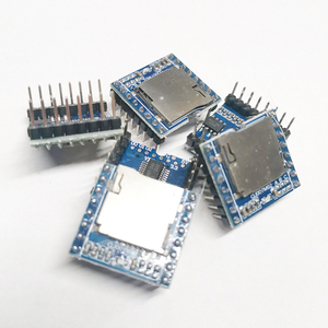 Scheda di decodifica vocale Audio Mini MP3 che supporta scheda TF e U-Disk IO per porta seriale Arduino e chiave AD-modulo vocale Mini lettore MP3 B - Product Image 5