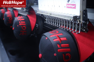 10 anni di garanzia HoliHope 4 testa programmabile 3D cappello ricamo che fa macchina di alta qualità simile a felice macchina da ricamo - Product Image 5