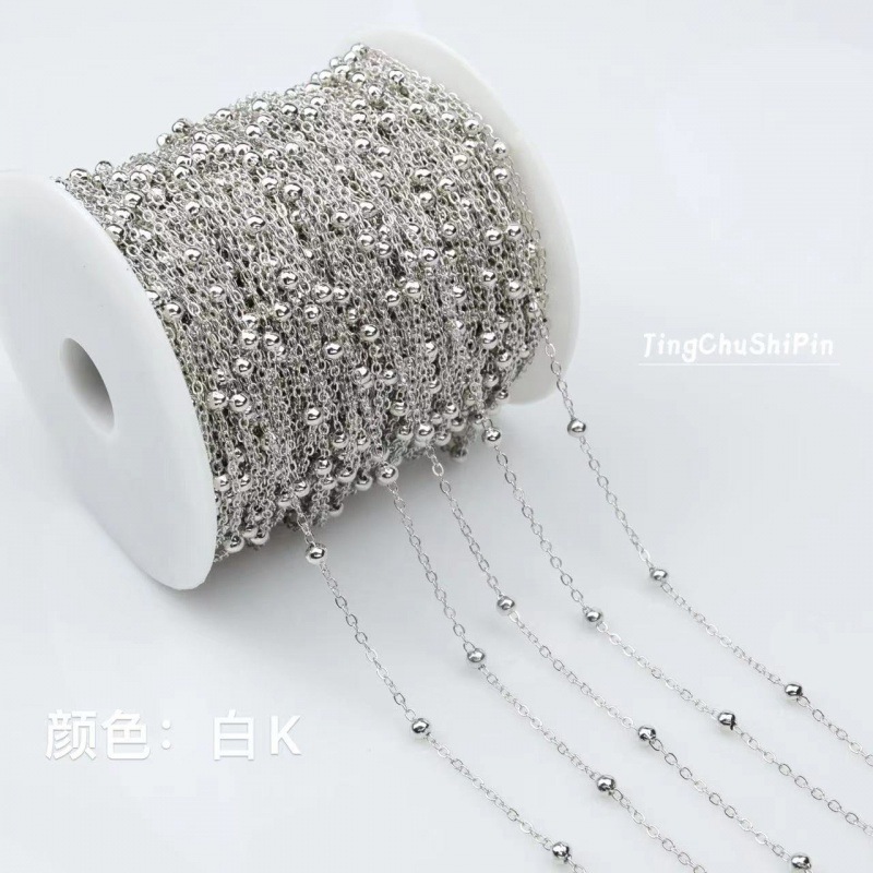 Collier de perles blanches K1, couleur durable.