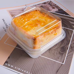 New <strong>PET</strong> Disposable square Trays for Food Pastry Cheese Dessert <strong>Box</strong> Container Plastic clear <strong>Mini</strong> square Cake Slice <strong>Box</strong> with Lid - Product Image 5