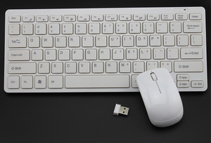 PC/MACチョコレートタイプキーボード用ワイヤレスキーボードメカニカルおよびマウスコンボ携帯電話用キーボードマウスセット - Product Image 5