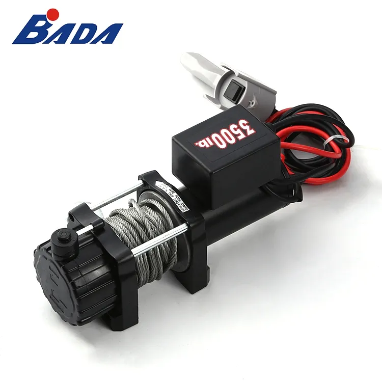 Electric Winch BADA High Quality 12V 24V DC 4500lbs Motor Power Mini Electric Winch
