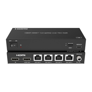 4K2K @ 30Hz 4:4:4 1 entrada HDMI 1 salida HDMI Loop y 4 salidas CAT 70 metros a 1080P @ 60Hz a través de un solo cable CAT6