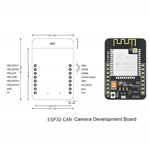 ESP32 Cam ESP32-Cam WiFi ESP32 Kamera modul Entwicklungs platine mit OV2640 Kamera modul - Product Image 4