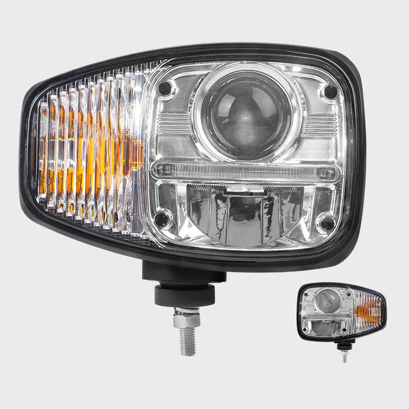 Faro per pala gommata 82w caterpillar 9 pollici 24v head light R112 escavatore LED Head Light per Volvo G900 JCB loader