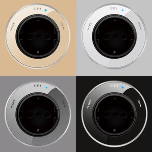 P2 Series Modular Flexible Surface Mounted / <strong>Embedded</strong> Wall Slide Track Outlet Track Socket <strong>System</strong> - Product Image 2