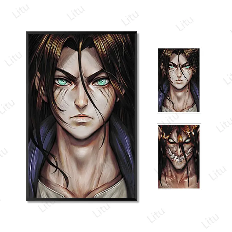 high definition 3d lenticular posters japanese character 3d lenticular poster anime mix wholesale for home decoration
