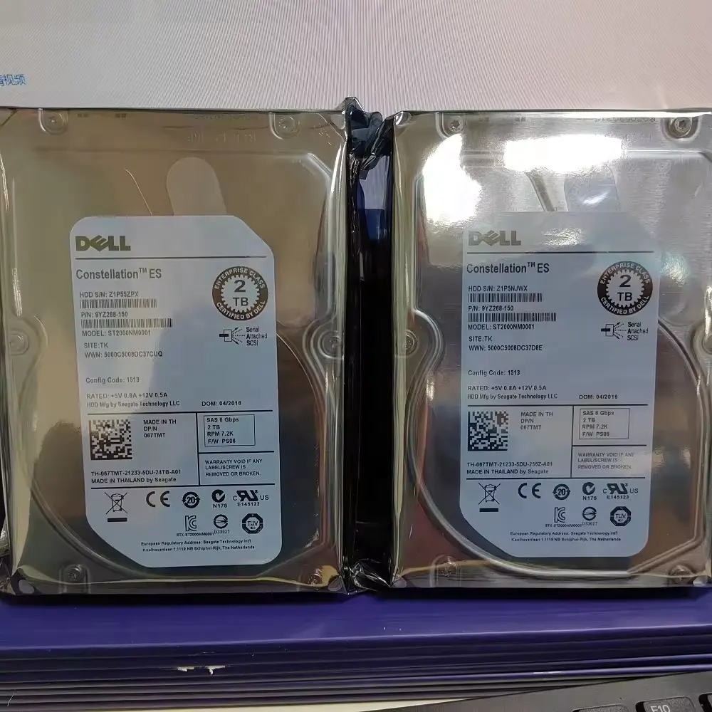 Dell 2TB 7.2K RPM SATA 6Gbps 512e 3.5 inç sabit disk