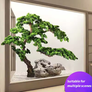 人工松枝大きな鉢植え大きな日本の松盆栽の木家の装飾のための人工杉の松の木 - Product Image 3