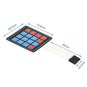 Large <strong>Buttons</strong> To The <strong>Keyboard</strong> Microcontroller 4 x 4 /1 x 4 /3 x 4/4 x 5/5 x 4 Matrix <strong>Keyboard</strong> Membrane <strong>Keyboard</strong> Extender - Product Image 3