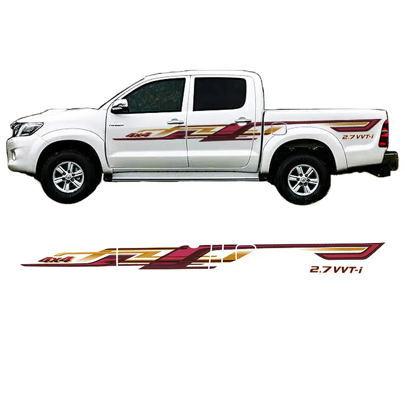 2012 Car Body Sticker high quality car Decal Stickers For Hilux wholesale hilex 2012 stickers