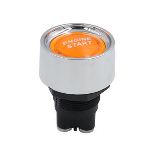 LEDライトカースタートエンジンボタンイグニッションスイッチを押す12V24Vレッドボタンセルフリセットワンキースタートスイッチモータースポーツ (オン) オフ - Product Image 1