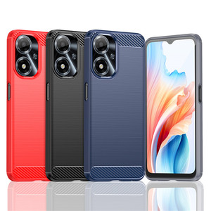 OPPO A59 5G için karbon Fiber darbeye dayanıklı TPU arka kapak telefon kılıfı - Product Image 6