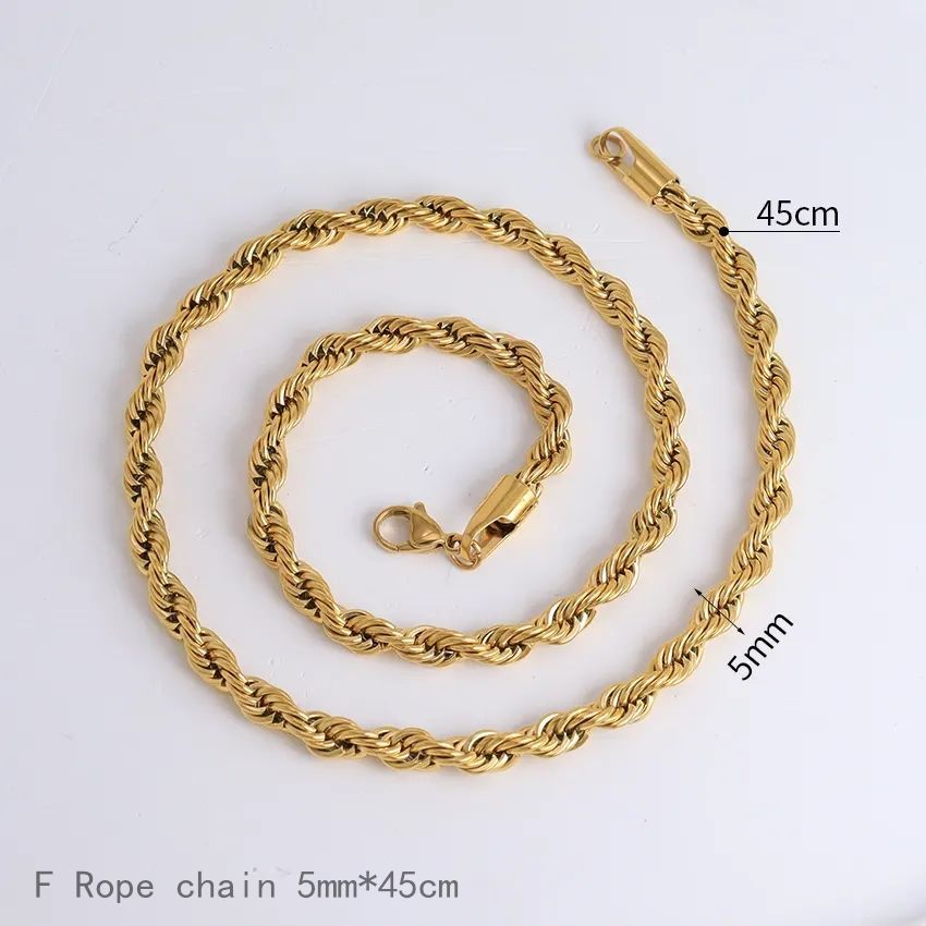F Chaîne corde 5mm45cm