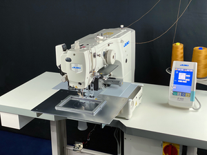 Gebrauchte Jukis 210EN 1510 Muster nähmaschine mit Computer programmierung Direkt antriebs system 150x100mm