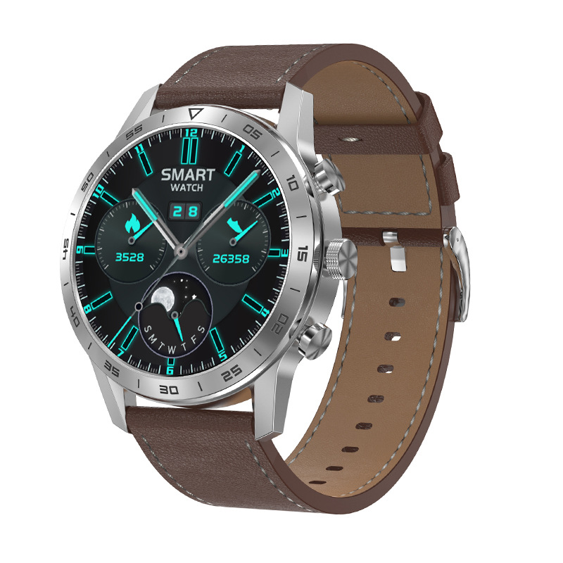 Silver brown leather