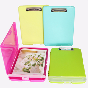 YUZMEI, contenedor de plástico A4, organizador de archivos, diseño transparente, caja de archivos de almacenamiento de documentos, estuches de proyectos portátiles de plástico A4 con asa - Product Image 4