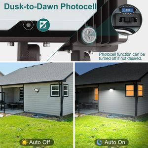 DLC Listed listelenen 50W DOB LED projektör alüminyum Knuckle braketi ile peyzaj uygulaması için IP65 değerlendirme - Product Image 3