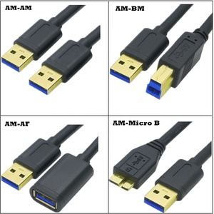 USB 3.0 BM ไปยัง USB 3.0ชายกับชาย M/M สายไมโคร1M USB 2.0ต่อ3.0กับแจ็คเก็ตพีวีซีสำหรับชาร์จ3A อย่างรวดเร็ว - Product Image 5