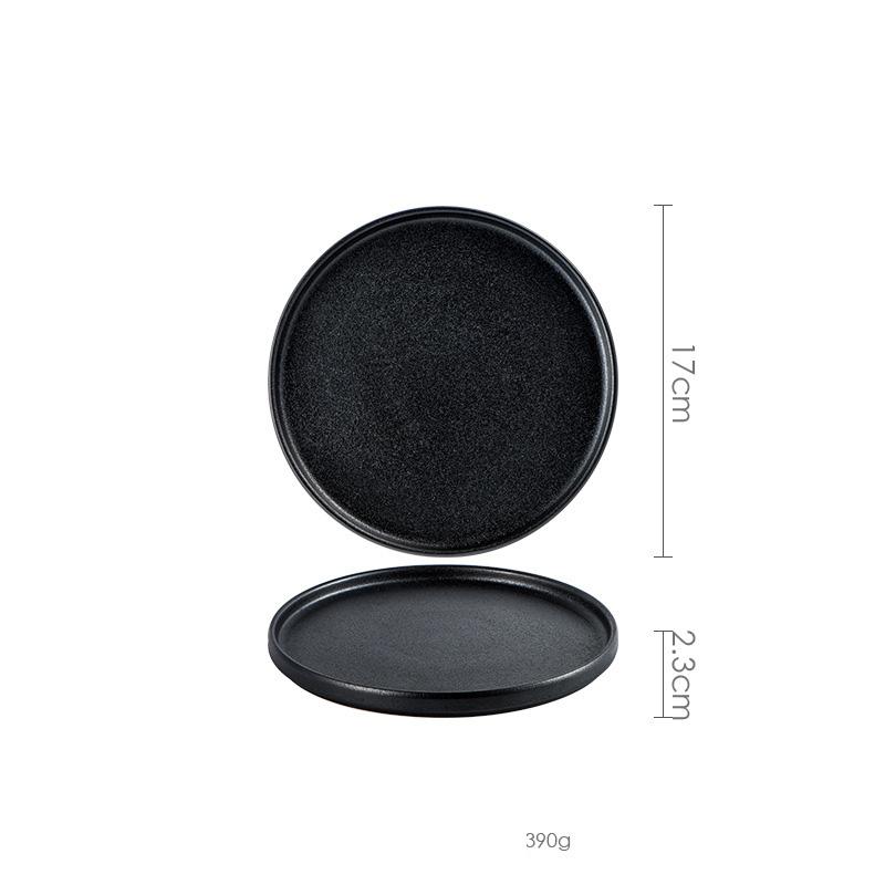 Assiette de 6,75 pouces (noire)