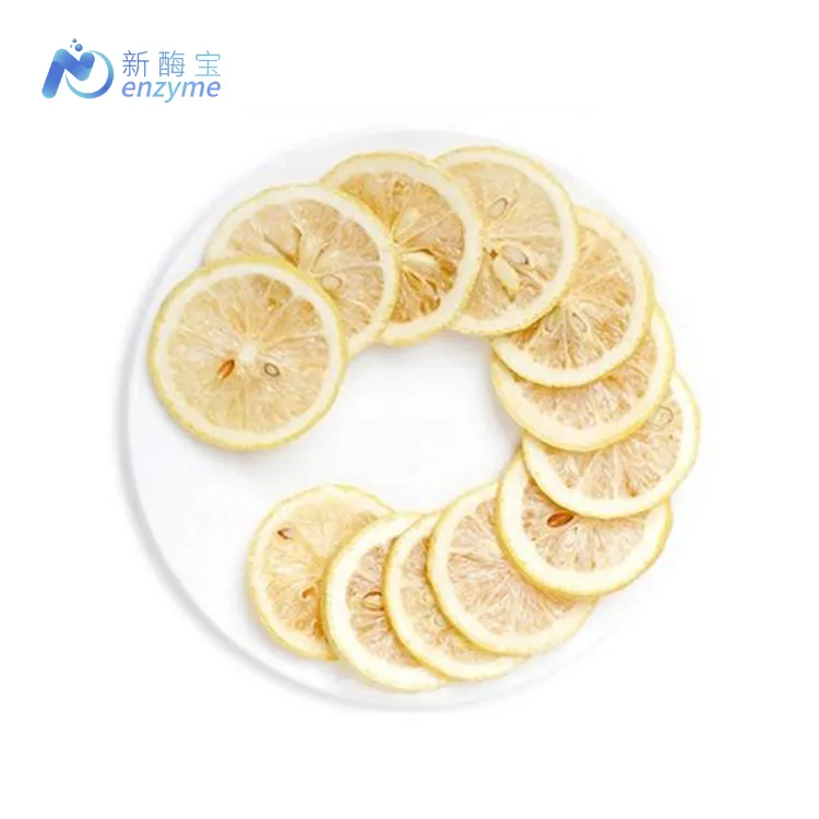 Fournisseur chinois, échantillon gratuit, marque privée OEM, vente en gros, tranche de citron séché au congélateur