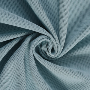 Cai vương quốc thoáng khí da thân thiện 100% chim mắt Pique vải dệt kim Polyester cotton CVC TC giả Waffle vải - Product Image 1