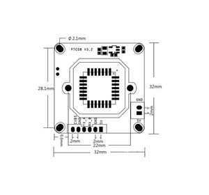 Taidacent-Módulo de cámara, 60/90/120/130/170/185 grados, CMOS, 1/4 pulgadas, 3MP, VC0706, RS485, RS232, DB9, UART, TTL, Serial, JPEG - Product Image 5
