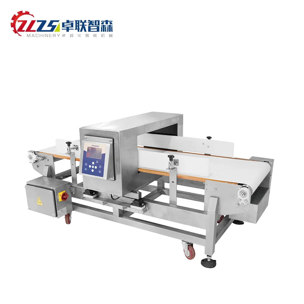 Touch Screen Food Detector Conveyor Belt Metal Detection Machine For Aluminum Foil Packaging Products Garments