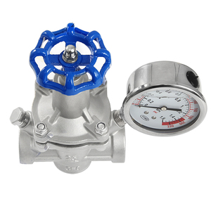 Cnjs van giảm áp duy trì van điều chỉnh với đồng hồ đo cho hệ thống sưởi ấm Thép không gỉ nữ NPT/bspt - Product Image 2